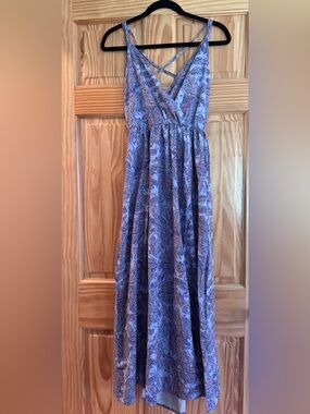 Purple Paisley Maxi dress - Women